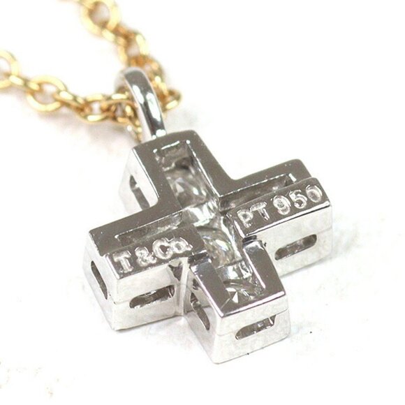 TIFFANY Gold Diamond Necklace - Picture 5 of 6